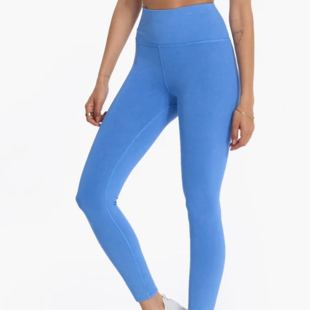 Vuori Women's Washed Studio Legging, Large, Washed Cerulean Blue
